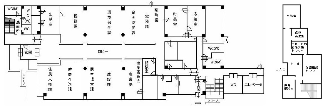 庁舎１階フロアー図